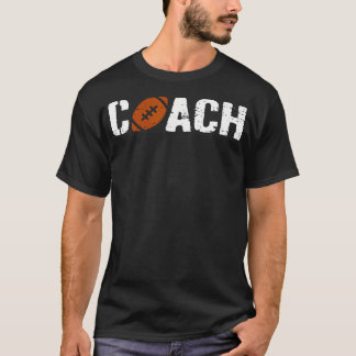 Football Coaches Costume Retro Football Coach Men  T-Shirt