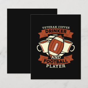 Football Coffee RSVP Card