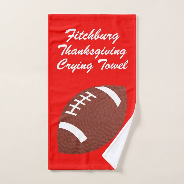 Football Crying Towel Your Team and Colours (Hand Towel)