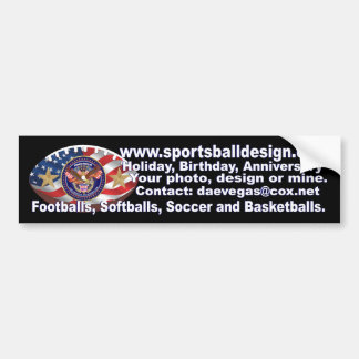 football Custom Bumper Sticker