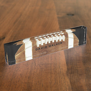 Football Custom Name Nameplate