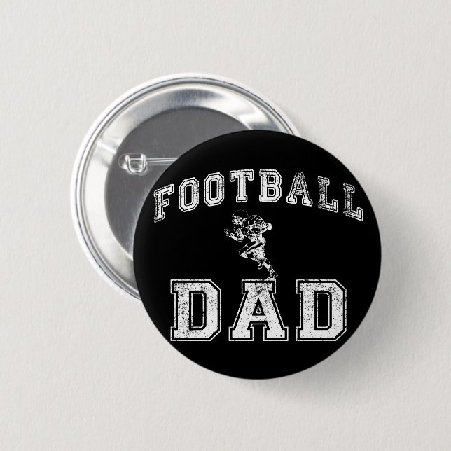 Football Dad 6 Cm Round Badge (Front & Back)