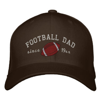 Football dad - Add your own year! Embroidered Hat