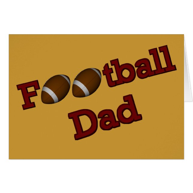 Football Dad Card (Front Horizontal)