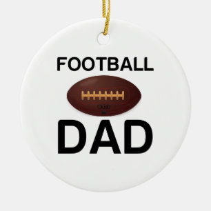 FOOTBALL DAD CERAMIC TREE DECORATION