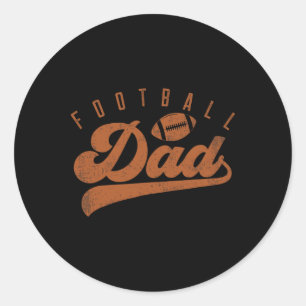 Football Dad  Classic Round Sticker