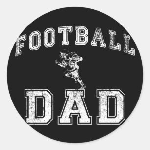 Football Dad Classic Round Sticker