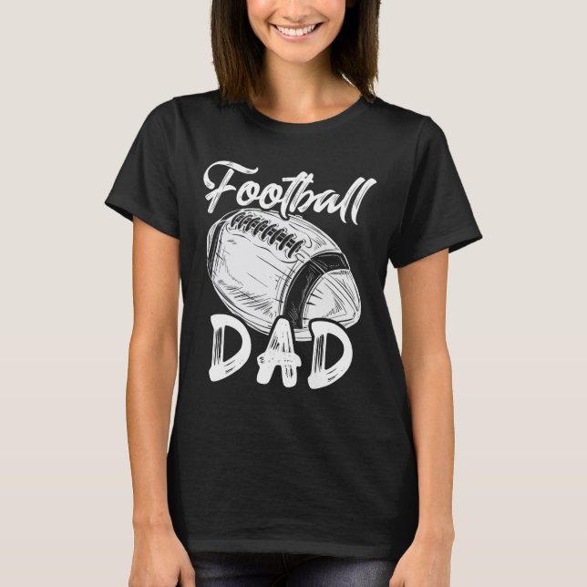 Football Dad For Him Men Family Matching Players F T-Shirt (Front)
