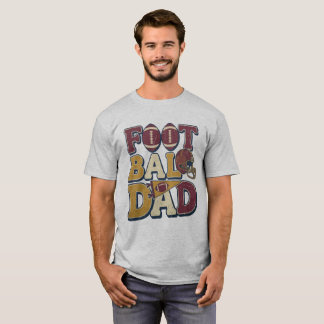 Football dad vintage style typography with helmets T-Shirt