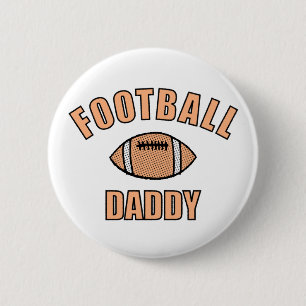 Football Daddy Drawing And Text 6 Cm Round Badge