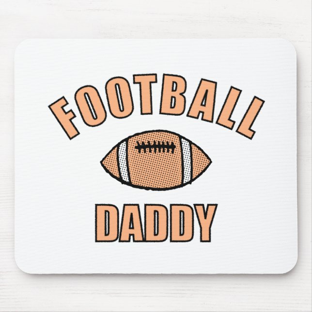 Football Daddy Drawing And Text Mouse Mat (Front)