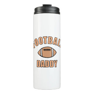 Football Daddy Drawing And Text Thermal Tumbler