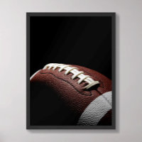 Football Dark Dramatic Laces Close Up