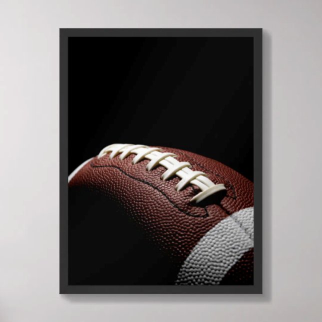 Football Dark Textured Minimalist Photo Poster (Creator Uploaded)