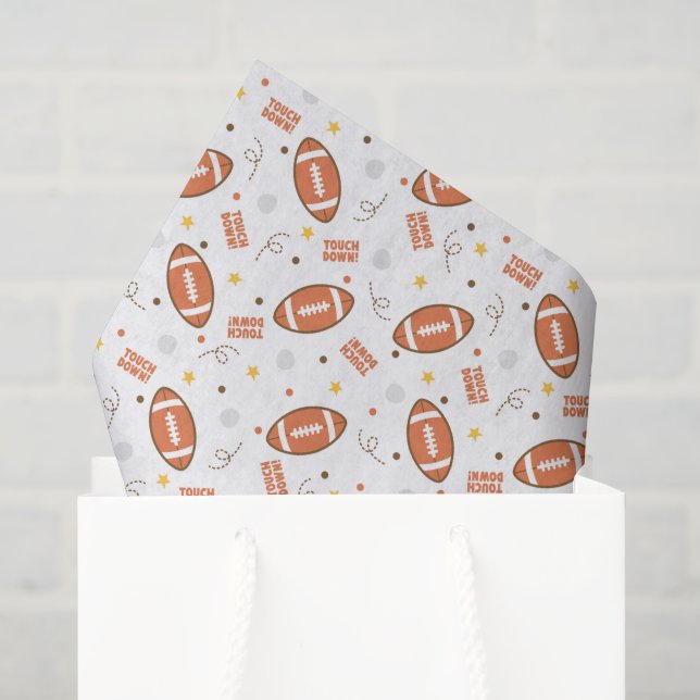 Football Decoupage Paper, Game Day  Tissue Paper (Gift Bag)