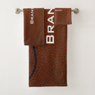 Football Design Bath Towel Set