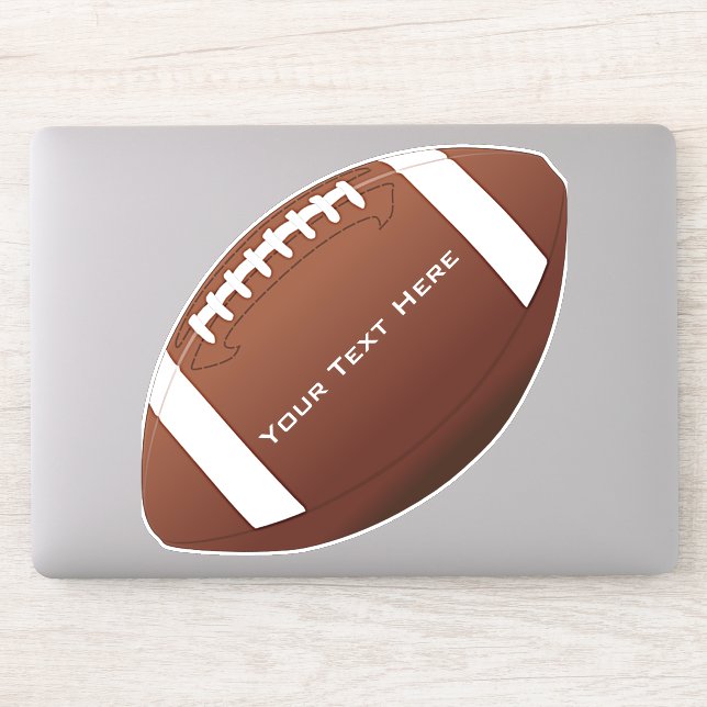 Football Design Contour Sticker (Computer)