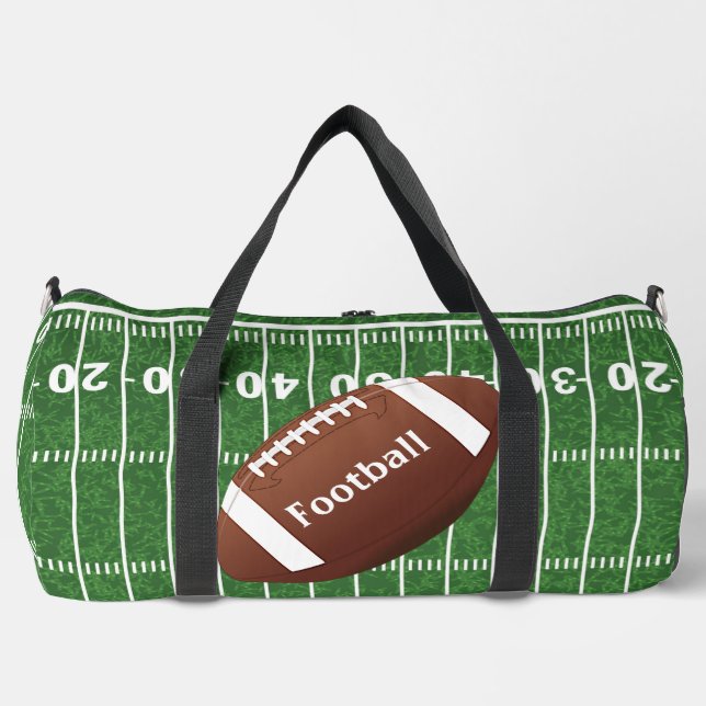 Football Design Duffel Bag (Front)