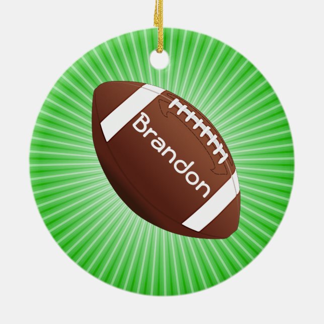 Football Design Ornament (Back)
