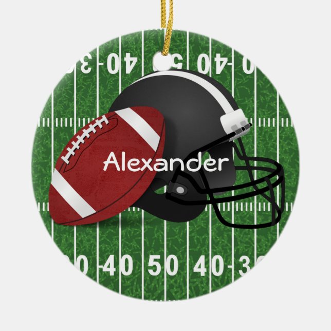 Football Design Ornament (Front)