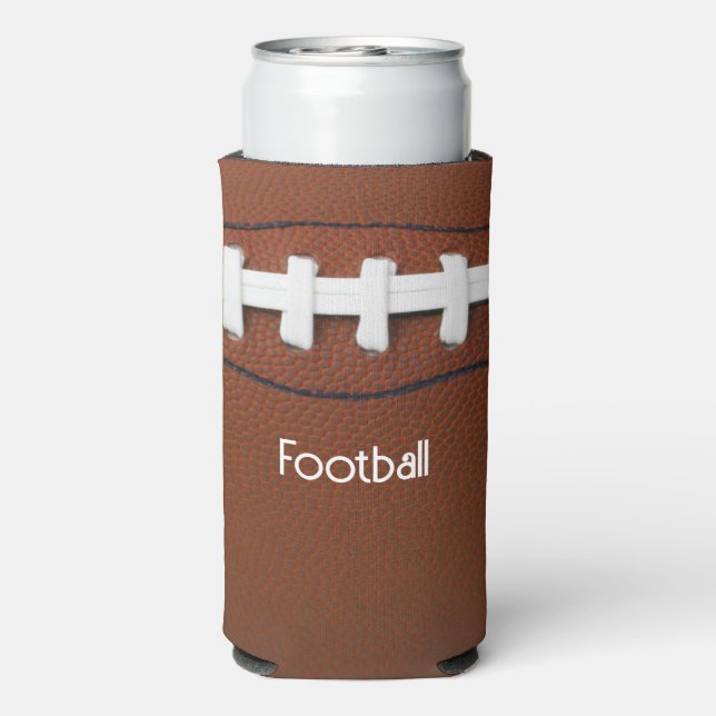 Football Design Seltzer Can Cooler (Seltzer Back)