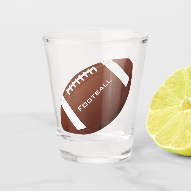 Football Design Shot Glass (Front)