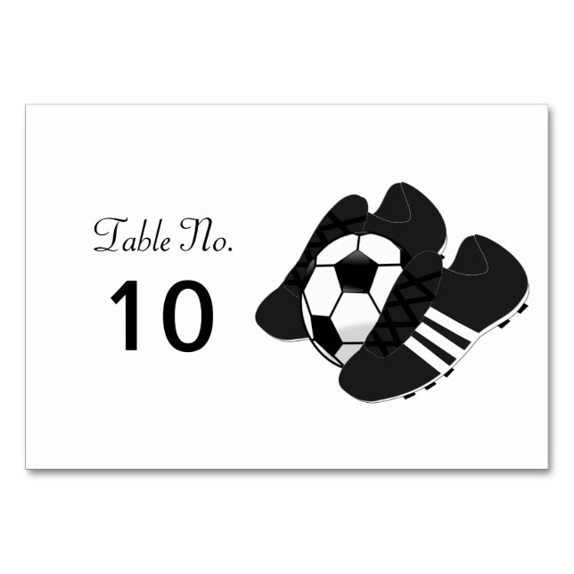 Football Design Table Number (Front)