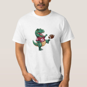 *Football Dino Kickoff Tee   Cute Dinosaur Sports 