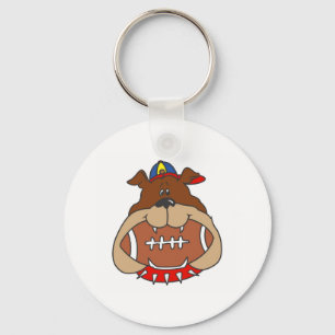 football dog key ring