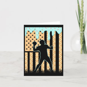 Football Drip Boys Dripping Ice Cream Football Ame Card