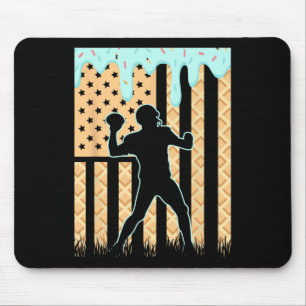 Football Drip Boys Dripping Ice Cream Football Ame Mouse Mat