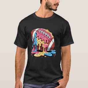 Football Drip For Lineman WR QB RB Ice Cream Sprin T-Shirt