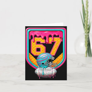 Football Drip Number 67 Football Player  Card