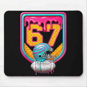 Football Drip Number 67 Football Player  Mouse Mat