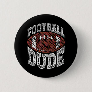 Football Dude American Football Sports 6 Cm Round Badge