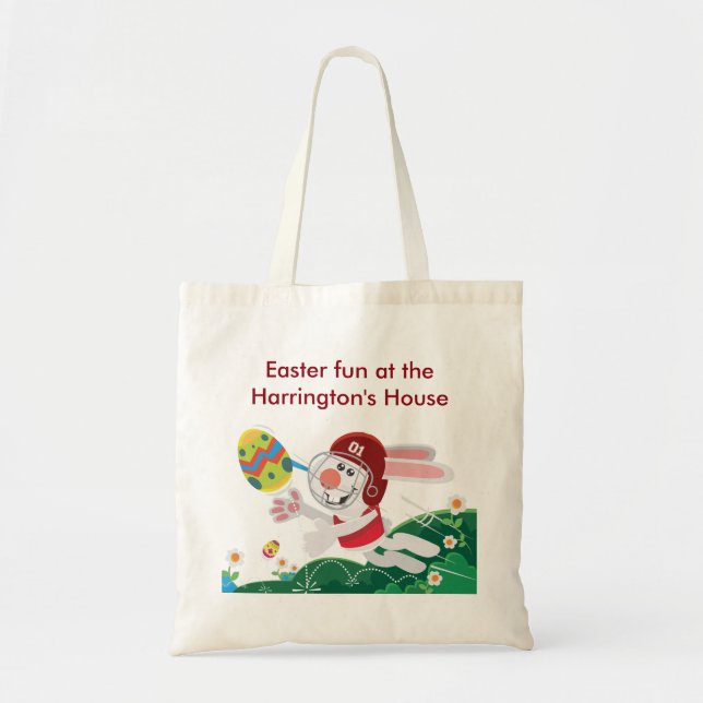 Football Easter Egg Tote Bag (Front)