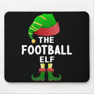 Football Elf Christmas Family Matching Pyjamas Elf Mouse Mat