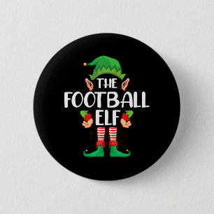 Football Elf Matching Family Group Christmas Party 6 Cm Round Badge