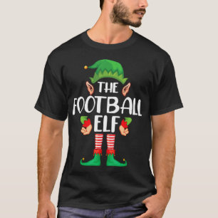Football Elf Matching Family Group Christmas Party T-Shirt