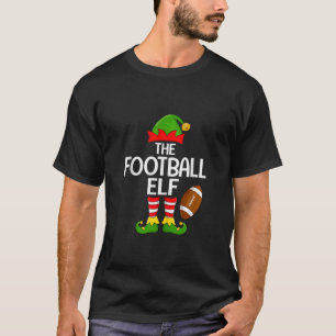 Football Elf Xmas Matching Family Elf Squad Christ T-Shirt