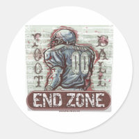 Football End Zone Sticker