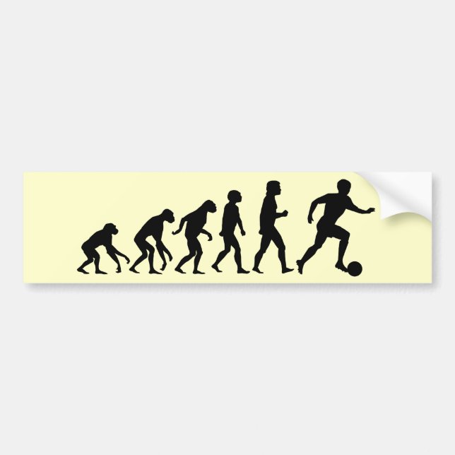 Football Evolution Bumper Sticker (Front)