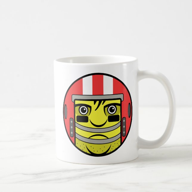 Football Face Coffee Mug (Right)