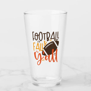 Football Fall & Y'all Glass
