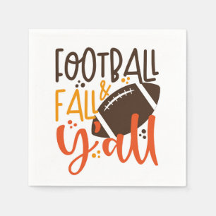 Football Fall & Y'all Napkin