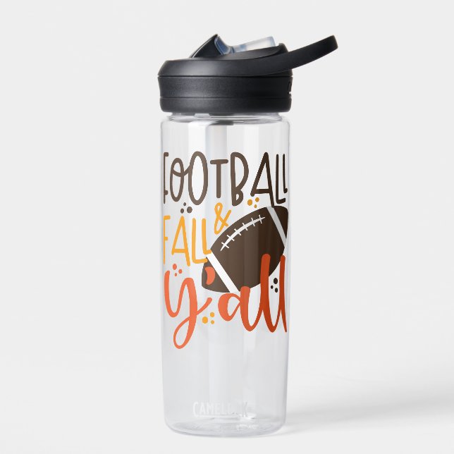 Football Fall & Y'all Water Bottle (Left)