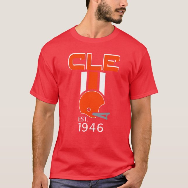 Football Fan 19 Vintage Helmet T-Shirt (Front)