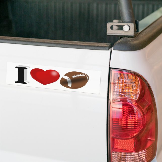 Football Fan Bumper Sticker (On Truck)