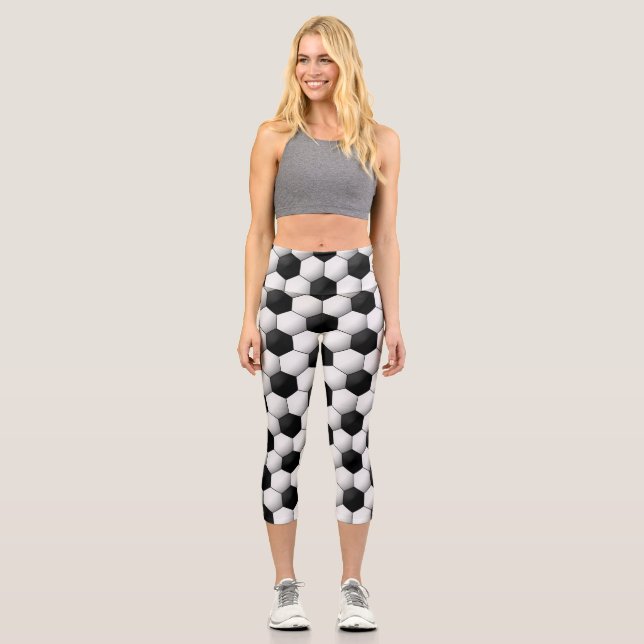 Football Fan Design Capri Leggings (Front)