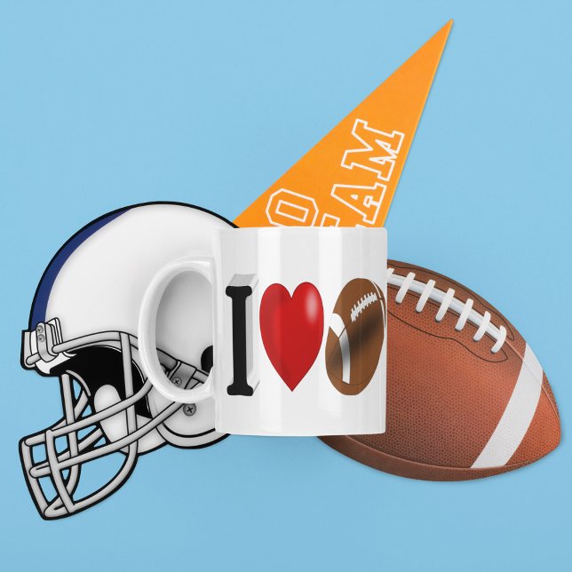 Football Fan half text Coffee Mug (Creator Uploaded)